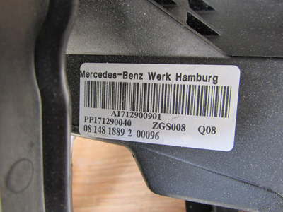 Mercedes R171 Brake Pedal Assembly A1712900901 SLK280 SLK300 SLK350 SLK554
